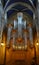 Organ inside old European church