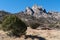 Organ Mountains from Aguirre Springs Campground.