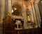 The organ pipes and D. Maria I tomb in Estrela basilica in Lisbon, Portugal