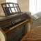 Organ in side Axente Sever Church in Frauendorf, Romania