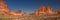 The Organ and the Three Gossips in Arches National Park, Moab, Utah