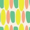 Organic abstract modern yellow green coral ivory seameless pattern.