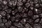 Organic air dried Blackcurrant Ribes nigrum berries.