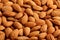 ORGANIC Almond background texture .