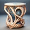 Organic Art Nouveau Inspired Zbrush Table With Detailed Character Design