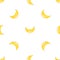 Organic banana pattern seamless vector