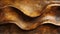 Organic brown wood art abstract closeup of detailed waving wall texture background