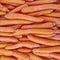 Organic carrots closeup