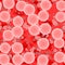 Organic cells seamless pattern texture red background
