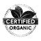 Organic certified label