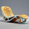 Organic Chaise Lounge With Zbrush-inspired Design