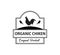 organic chicken meat butchery brand label identity design