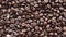 Organic coffee beans background. Concept coffee seed