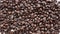 Organic coffee beans background. Concept coffee seed