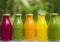 Organic cold-pressed raw vegetable juices