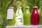 Organic cold-pressed raw vegetable juices