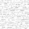 Organic compounds. Seamless texture. Sketch of the school blackboard with the chemestry organic compound. Organic