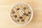 Organic Cooked oatmeal with blueberries