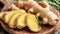 Organic culinary ginger root, a nutritious eco friendly spice for healthy cooking