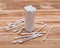 Organic double end cotton ear and make up swabs, buds