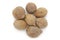 Organic dry Bahera or Beleric (Terminalia bellirica) seeds.