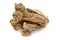 Organic dry Horseradish (Armoracia rusticana) roots.