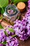 Organic essential aroma oil with lilac