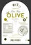 Organic extra virgin olive oil label