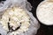 Organic Farming Cottage cheese and Sour cream. Homemade dairy products