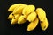 Organic farming - fresh yellow bananas