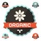 Organic Flat Design Label