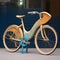 Organic Flowing Lines: A Gold Decorated Bicycle Inspired By Art Nouveau