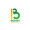 Organic food company vector letter B icon