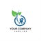Organic food and farm for children health and next generation logo and icon