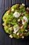 Organic French Lyonnaise salad with lettuce, bacon, croutons and