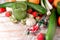 Organic fruit, vegetable, healthy drink beverage and nutrition supplement in proper diet