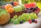 Organic fruits - summer fruits