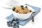 Organic granola with blueberries