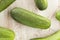 Organic Green Pickle Cucumbers