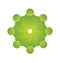 Organic green teamwork icon