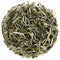 Organic gren tea Cui Ming Bright Emerald round shape isolated