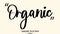 Organic Handwritten Cursive Calligraphy Text