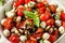 Organic Healthy Caprese Salad with Mozzarella