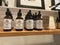 Organic Herbal Supplement Tinctures on Display
