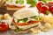 Organic Homemade Caprese Sandwich