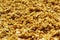 Organic homemade Granola Cereal with oats and almond. Texture oatmeal granola or muesli as background. Top view or flat-lay. Copy