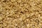 Organic homemade Granola Cereal with oats and almond. Texture oatmeal granola or muesli as background. Top view or flat-lay. Copy