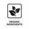 Organic Ingredients skincare icon for medical product