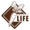 Organic life healthy lifestyle vegetable diet icon