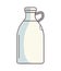 Organic milk bottle symbolizes healthy refreshment